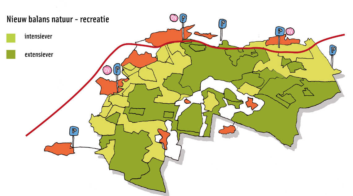 Kaart van de Veluwe